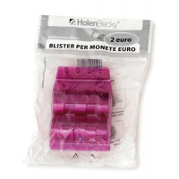 Portamonete - PVC - 2 euro - viola - blister 20 pezzi - Holenbecky - 8007/20 - 8028422680077 - DMwebShop
