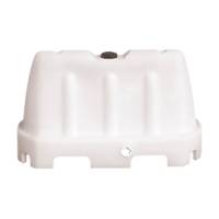 Barriera stradale tipo New Jersey 100 x 40 x 70 cm PE bianco - 18364