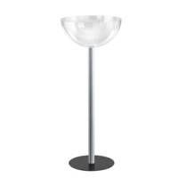 Espositore da terra con 1 semisfera contenitore diametro 50 cm altezza 96 cm - 17838