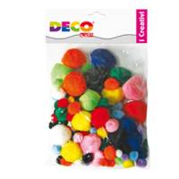 Pompon colori assortiti Deco busta 40 pezzi - 18270