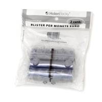 Portamonete PVC 2 cent grigio blister 20 pezzi - 18723
