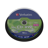 Scatola 10 CD-RW DataLife Plus - 8X-10X - serigrafato - 700MB - Verbatim - 43480 - 023942434801 - DMwebShop