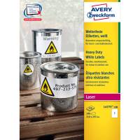 Etichetta in poliestere L4775 - permanente - 210 x 297 mm - 1 etic. per foglio - bianco - conf. 100 fogli A4 - Avery - L4775-100 - 4004182060995 - DMwebShop