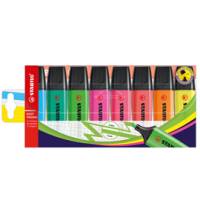 Evidenziatore Boss Original - punta a scalpello - tratto 2 - 5 mm - colori assortiti - busta 8 pezzi - Stabilo - 70/8 - 4006381215718 - DMwebShop