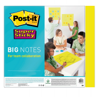 Blocco di fogli Super Sticky Big Notes - 279 x 279 mm - giallo neon - 30 fogli - Post-it - 28649 - 7100135782 - 076308931971 - DMwebShop