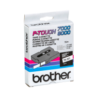 Nastro - bianco-nero - 9 mm x 7,7 mt - Brother - TX221 - 4977766051392 - DMwebShop