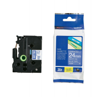 Nastro - Bianco-Blu - TZE555 - 24 mm x 8 mt - Brother - TZE-555 - 4977766686563 - DMwebShop