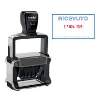 Timbro Professional 4,0,5460 L1 datario e RICEVUTO 5,6 x 3 - 3 cm 4 mm - 2026