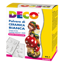 Polvere di ceramica bianca - 1 kg - Deco 05695