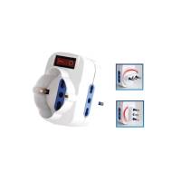 Adattatore rotante con interruttore 2 prese bipasso 2P+T 10-16A + 1 presa Schuko - Mkc - 492518057 - 8006012290097 - DMwebShop