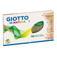Pastelli colorati Natura - Ø mina 3,8 mm - legno di cedro - conf. 36 pezzi - Giotto - 240800 - 8000825242502 - DMwebShop