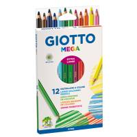 Pastelli colorati Mega - esagonale - mina 5,5 mm - conf. 12 pezzi - Giotto - 225600 - 8000825225109 - DMwebShop