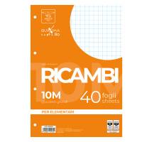 Ricambi forati Quaxima - A4 - quadretto 10 mm - 80 gr - 40 fogli - Pigna - 006290310 - 8005235211612 - DMwebShop