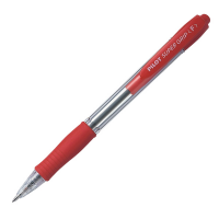 Penna sfera a scatto Super Grip - punta fine 0,7 mm - rosso - Pilot - 001533 - 4902505154652 - DMwebShop