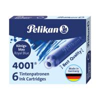 Cartucce inchiostro 4001 TP/6 - lunghezza 39 mm - blu - conf. 6 pezzi - Pelikan - 100401545 - 4012700301178 - DMwebShop