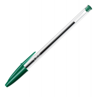 Penna a sfera Cristal - punta media 1 mm - verde - conf. 50 pezzi - Bic - 8373629 - 070330129641 - DMwebShop