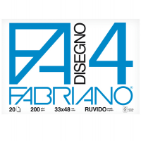 Album F4 - 33 x 48 cm - 220 gr - 20 fogli ruvido - Fabriano 05000797
