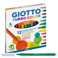 Pennarelli Turbo Color - punta Ø 2,8 mm - colori assortiti astuccio - conf. 12 pezzi - Giotto - 416000 - 8000825411007 - DMwebShop
