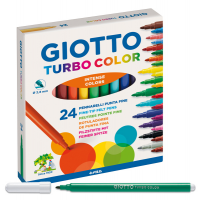 Pennarelli Turbo Color punta - Ø 2,8 mm - colori assortiti astuccio - conf. 24 pezzi - Giotto - 417000 - 8000825412004 - DMwebShop