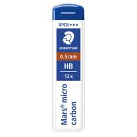 Astuccio 12 Mine Mars Micro mina 0,5 mm - gradazione HB - conf. 12 pezzi - Staedtler - 250 05-HB - 4007817213599 - DMwebShop