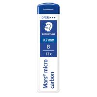 Astuccio 12 Mine Mars Micro mina - 0,7 mm - gradazione B - conf. 12 pezzi - Staedtler - 250 07-B - 4007817213865 - DMwebShop