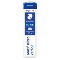 Astuccio 12 Mine Mars Micro mina - 0,7 mm - gradazione HB - conf. 12 pezzi - Staedtler - 250 07-HB - 4007817213896 - DMwebShop