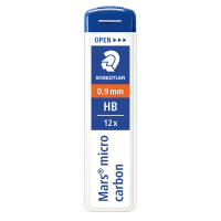 Astuccio 12 Mine Mars Micro mina - 0,9 mm - gradazione HB - conf. 12 pezzi - Staedtler - 250 09-HB - 4007817214107 - DMwebShop