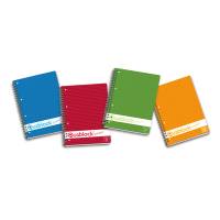 Blocco spiralato Quablock Original - 22 x 29,7 cm - 1 rigo - 120 fogli - 80 gr - 4 fori - Pigna - 02000011R - 8005235019454 - DMwebShop