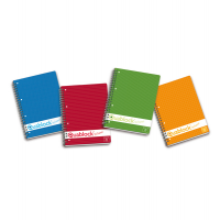 Blocco spiralato Quablock Original - 22 x 29,7 cm - 1 rigo - 120 fogli - 80 gr - 4 fori - Pigna - 02000011R - 8005235019454 - DMwebShop