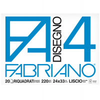 Album F4 - 24 x 33 cm - 220 gr - 20 fogli liscio squadrato - Fabriano 05201597