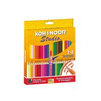 Matite colorate Studio - Ø mina 2,8 mm - colori assortiti - astuccio 24 pezzi - Koh-i-noor - DH3325 - 8032173017341 - DMwebShop