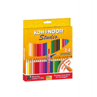Matite colorate Studio - Ø mina 2,8 mm - colori assortiti - astuccio 24 pezzi - Koh-i-noor - DH3325 - 8032173017341 - DMwebShop