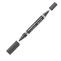 Pennarello Lumocolor Permanent Duo 348 punta feltro - punta 0,6 mm e 1,5 mm - nero - Staedtler - 348-9 - 4007817348031 - DMwebShop