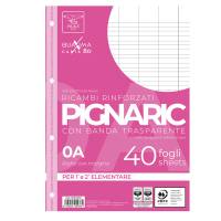 Ricambi forati rinforzati - A4 - rigo di 1a - 40 fogli - 80 gr - Pigna - 02194590A - 8005235059764 - DMwebShop
