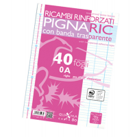 Ricambi forati rinforzati - A4 - rigo di 1a - 40 fogli - 80 gr - Pigna - 02194590A - 8005235059764 - DMwebShop