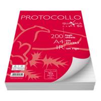 Foglio - protocollo - Quaxima - A4 - 1 rigo - 80 gr - conf. 200 pezzi - Pigna - 02156211R - 8005235079342 - DMwebShop