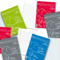 Fogli protocollo Quaxima - A4 - 5 mm - 80 gr - conf. 200 pezzi - Pigna 02156215M