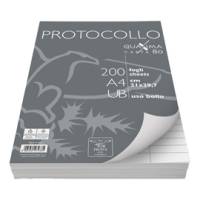 Fogli - protocollo - Quaxima - A4 - uso bollo - 80 gr - conf. 200 pezzi - Pigna - 0215621UB - 8005235079335 - DMwebShop