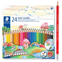 Pastelli colorati Noris cancellabile 144 50 - astuccio 24 matite - Staedtler - 14450NC24 - 4007817144329 - DMwebShop