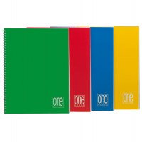 Quaderno One Color - A5 - senza fori - quadretto 4 mm - 60 fogli - 80 gr - spiralato - Blasetti 1298