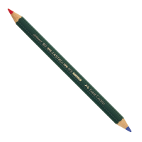 Matita bicolore grossa - rosso-blu - conf. 12 pezzi - Faber Castell - 117500 - 4005401175001 - DMwebShop