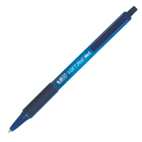 Penne a sfera a scatto Soft Feel - punta 1 mm - blu - conf. 12 pezzi - Bic 837398