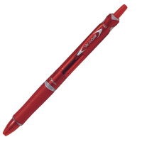 Penna a sfera a scatto Acroball Plastic Begreen - punta 1 mm - rosso - Pilot - 040312 - 4902505424243 - DMwebShop
