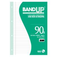 Ricambi BandUp forati rinforzati - A4 - 1 rigo - con margine - 40 fogli - 90 gr - BM - 0105495 - 8008234054952 - DMwebShop