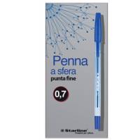 Penna a sfera - con cappuccio - punta fine 0,7 mm - blu - conf. 50 pezzi - Starline - STL1107. - 8025133030580 - DMwebShop
