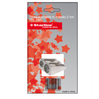 Temperamatite senza contenitore - 2 foro - in metallo - Starline STL2305