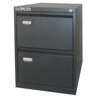 Classificatore Kubo - per cartelle sospese - 2 cassetti - 46 x 62 x 70 cm - nero - Bertesi - 4102 - DMwebShop