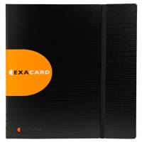 Portabiglietti da visita Exacard - 320 posti - 26,5 x 25 cm - nero - Exacompta - 75234E - 3130630752349 - DMwebShop