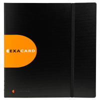 Portabiglietti da visita Exacard - 320 posti - 26,5 x 25 cm - nero - Exacompta - 75234E - 3130630752349 - DMwebShop