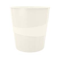 Cestino gettacarte WOW altezza 32,4 cm diametro 29 cm 15 lt bianco metallizzato - 19834